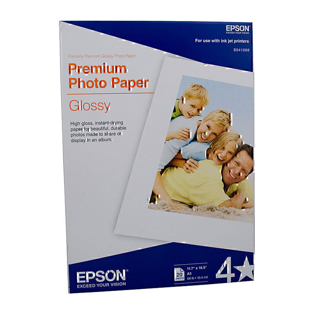 Epson Premium Glossy Photo Paper 20 stc