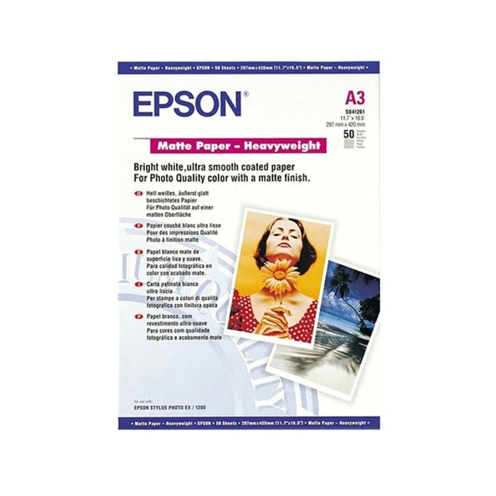 Papel de peso pesado de Epson Matte 50pc