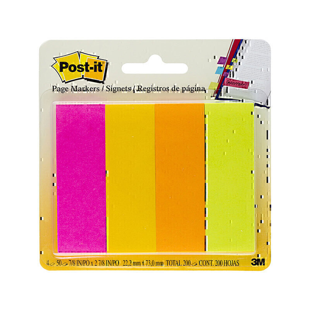 Marcadores de página post-IT (23x73 mm)