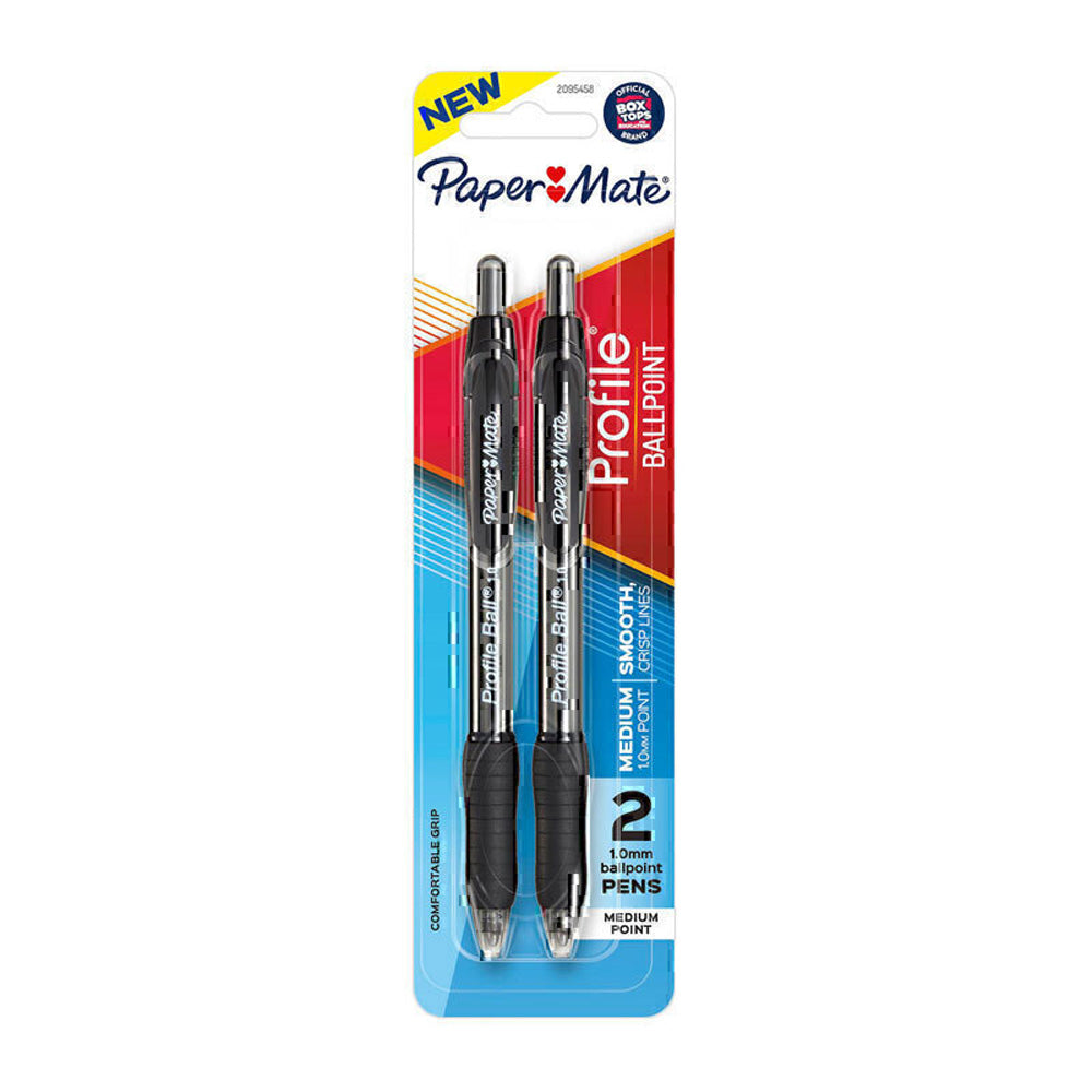 PM -profil udtrækkelig ballpen 1,0 mm 2pk (kasse med 6)