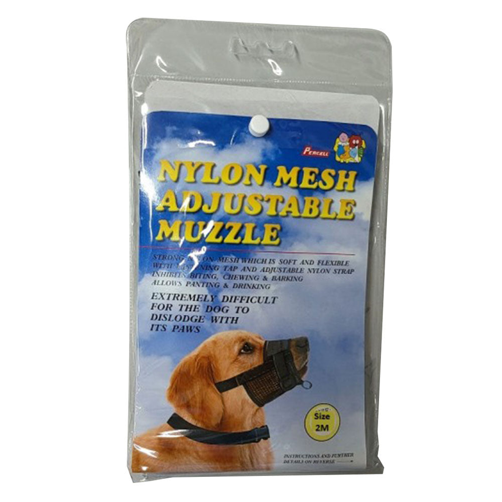 MUSZZA CANE MESH NYLON REGOLABILE DI PERCELLA