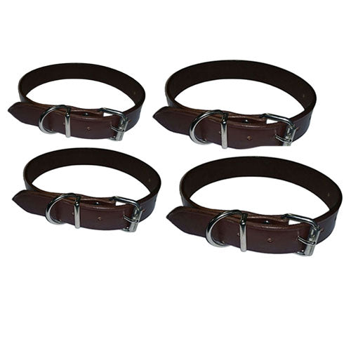 Leather Plain Collar (Brown)