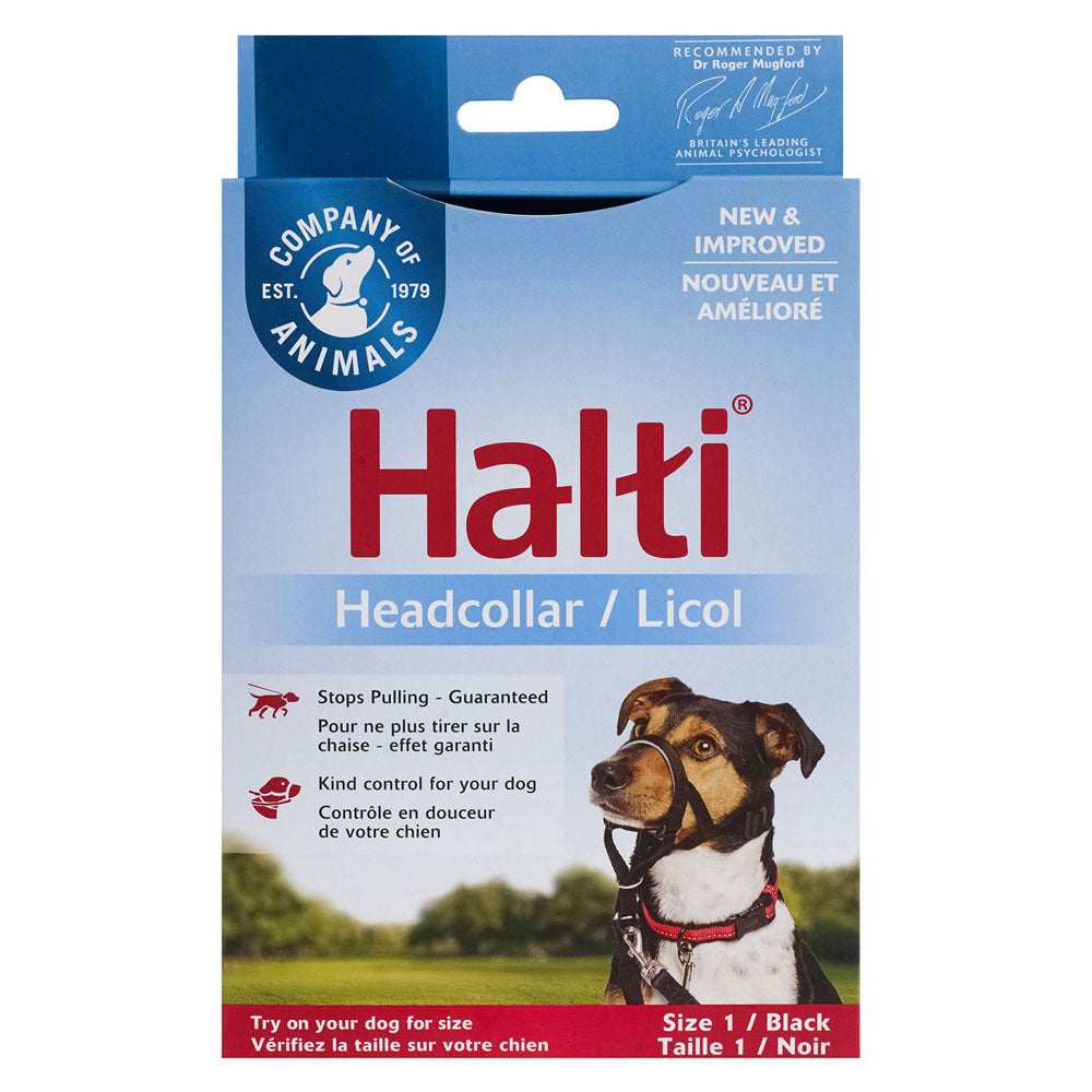 Halti Dog Head Collar (svart)