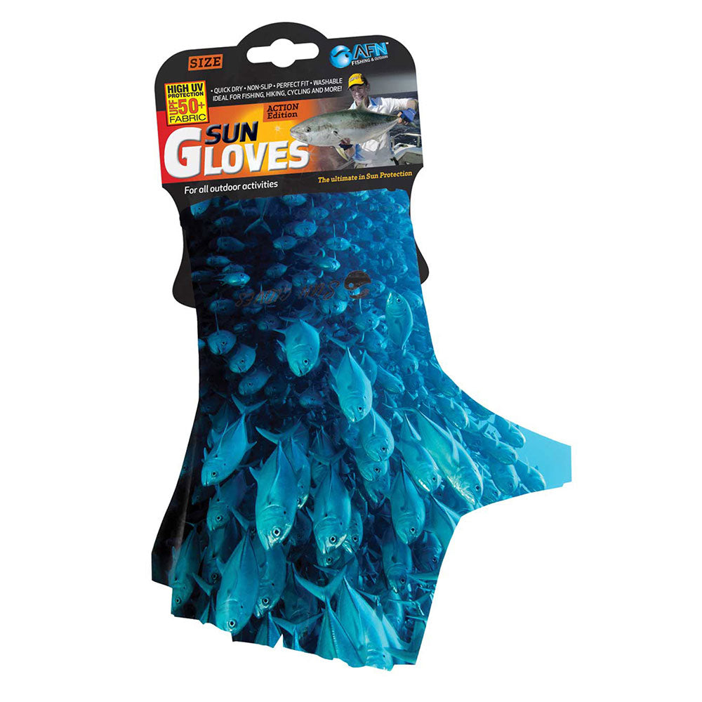 Afn Kids 'Sun Glove con estampado de pescado escolar