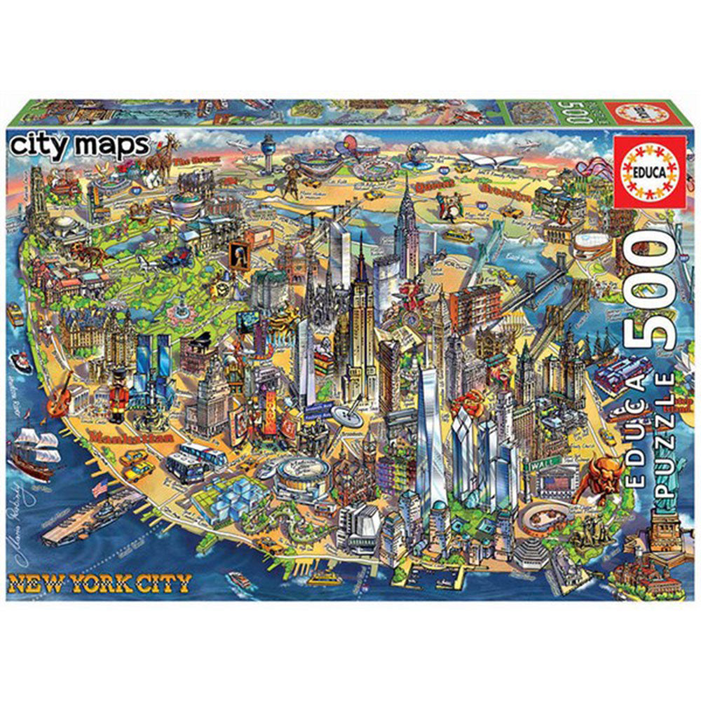 Educa map jigsaw puzzel 500 stcs