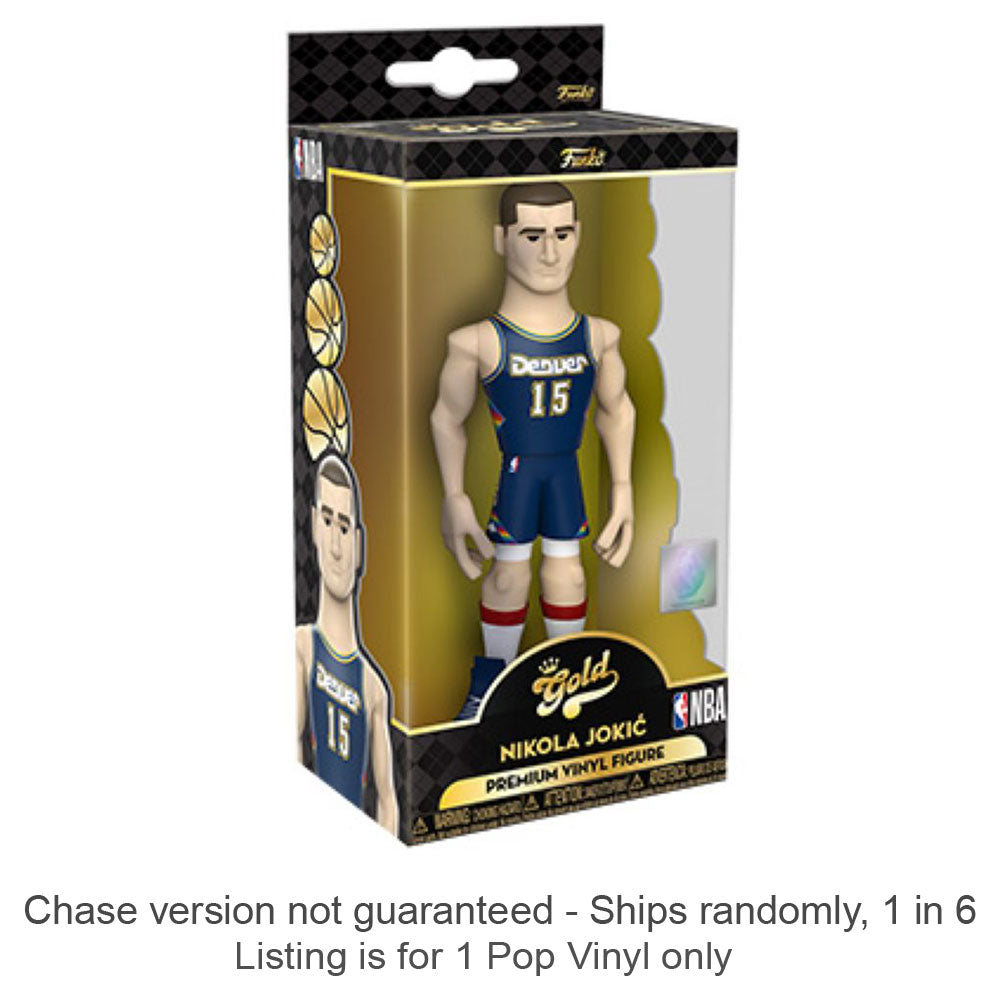 NBA Nikola Jokic Away Uni 5" Vinyl Gold Chase Ships 1 in 6