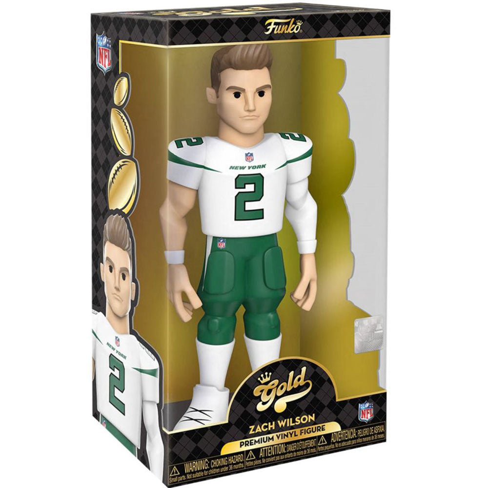 NFL: NY Jets Zach Wilson Vinyl Gold Chase Ships 1 sur 6