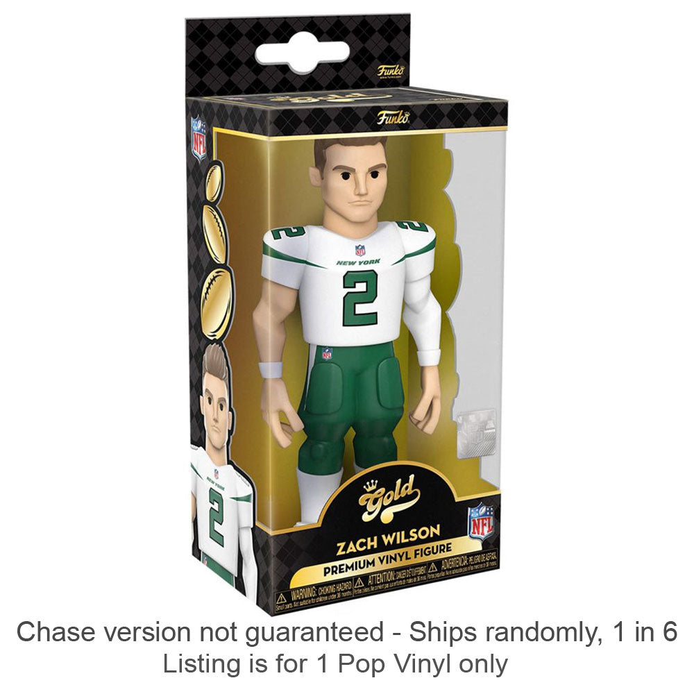 NFL: NY Jets Zach Wilson Vinyl Gold Chase Ships 1 sur 6