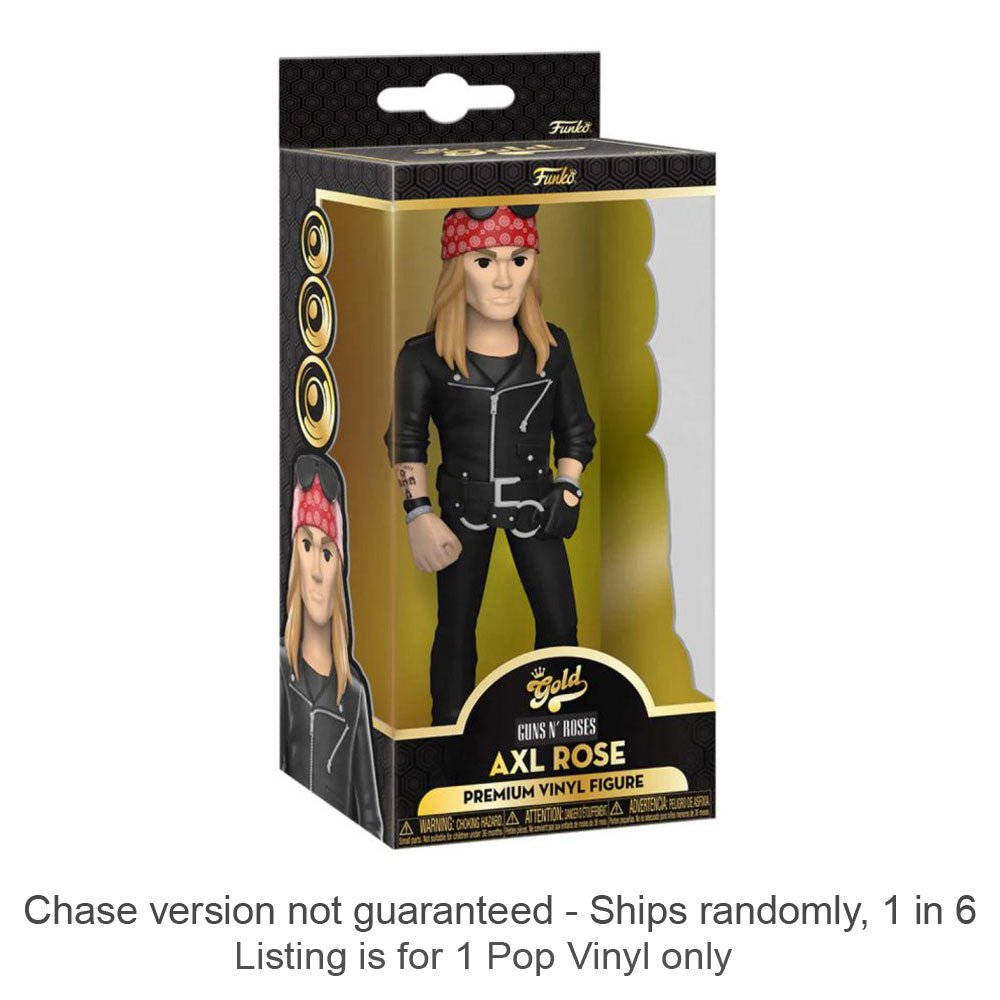 Guns N Roses Axl Rose 5" Vinyl Gold Chase Ships 1 in 6