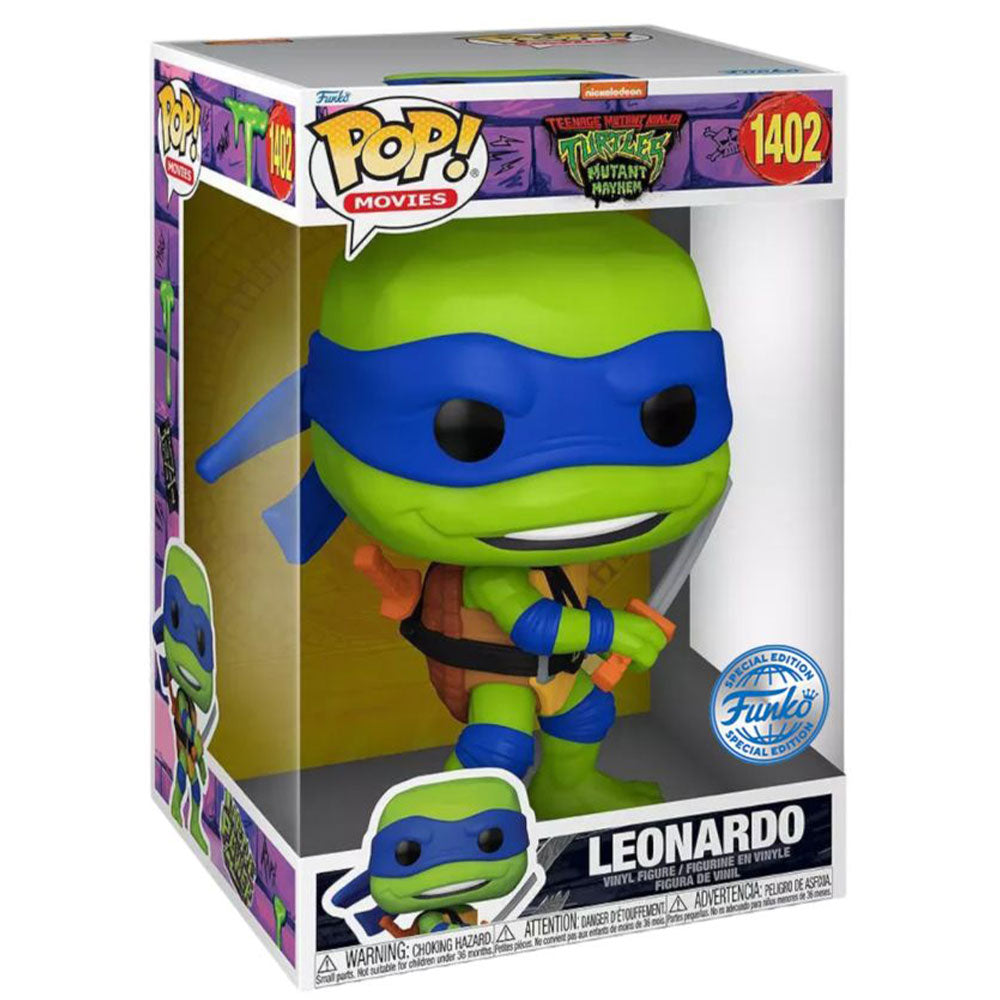 TMNT Mutant Mayhem Leonardo US Exclusive 10" Pop! Vinyl