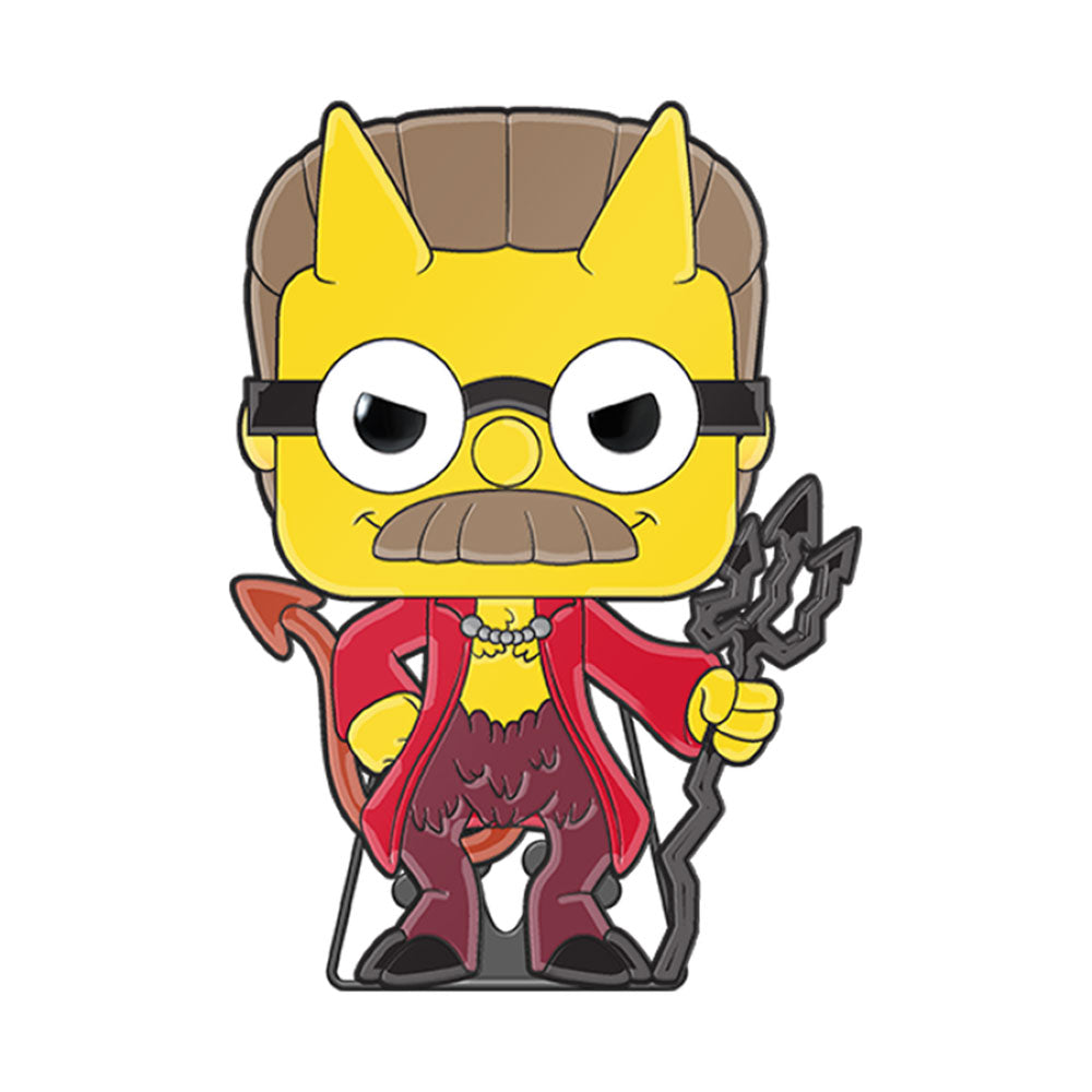 Simpsons Devil Flanders Enamel Pop! Pin