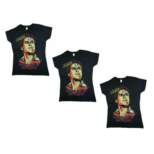 Dexter Power-Saw Black Female T-Shirt