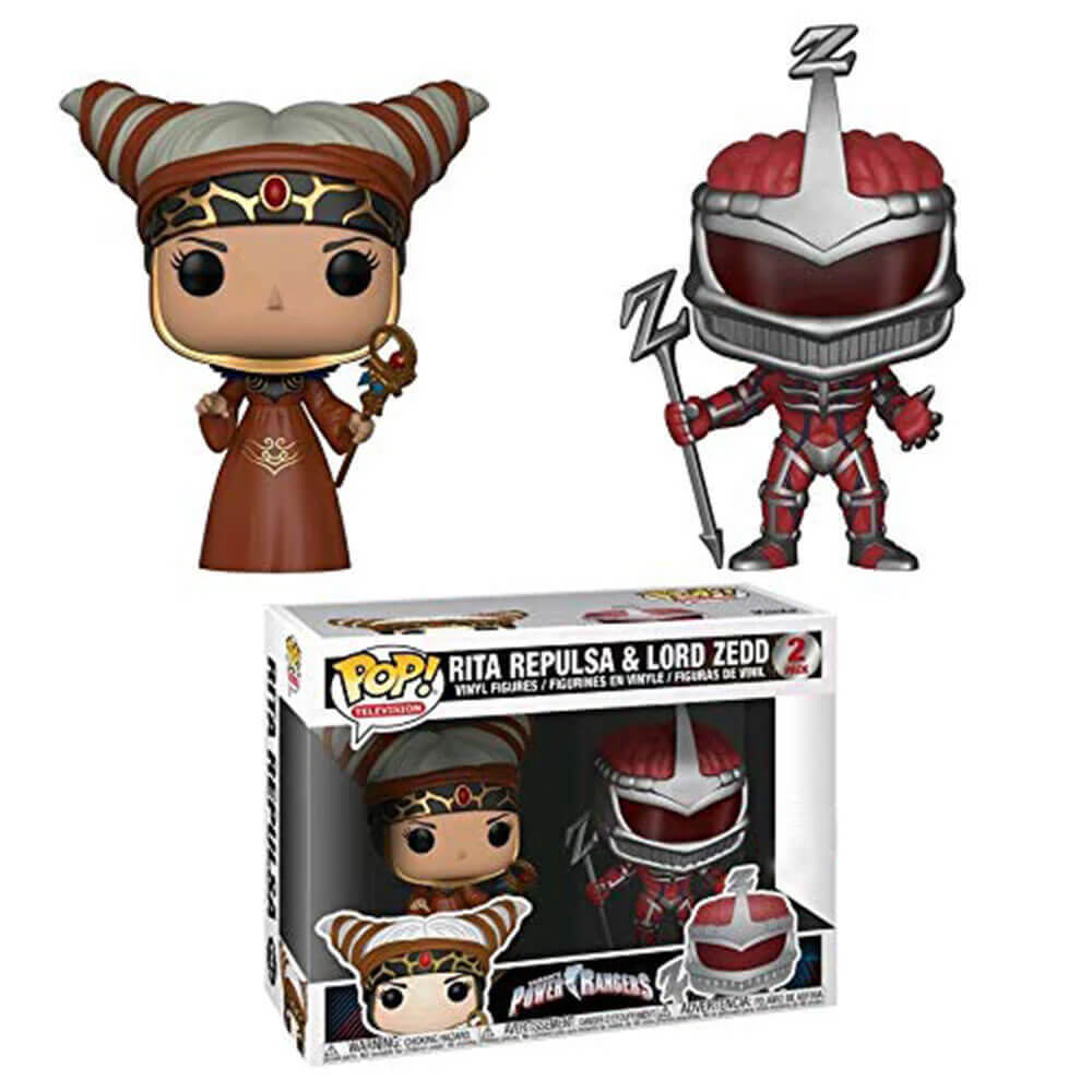 Power Rangers Rita Repulsa e Lord Zedd Us Pop! Vinil 2 pk