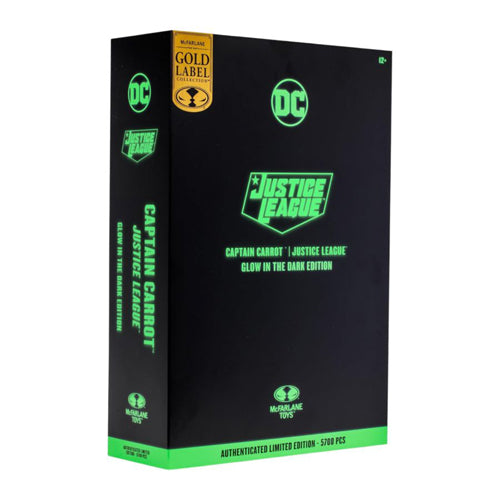 Captain Carrot Glow in the dark Gold Label 7" Figure