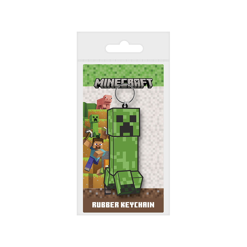 Minecraft gummi nøkkelring