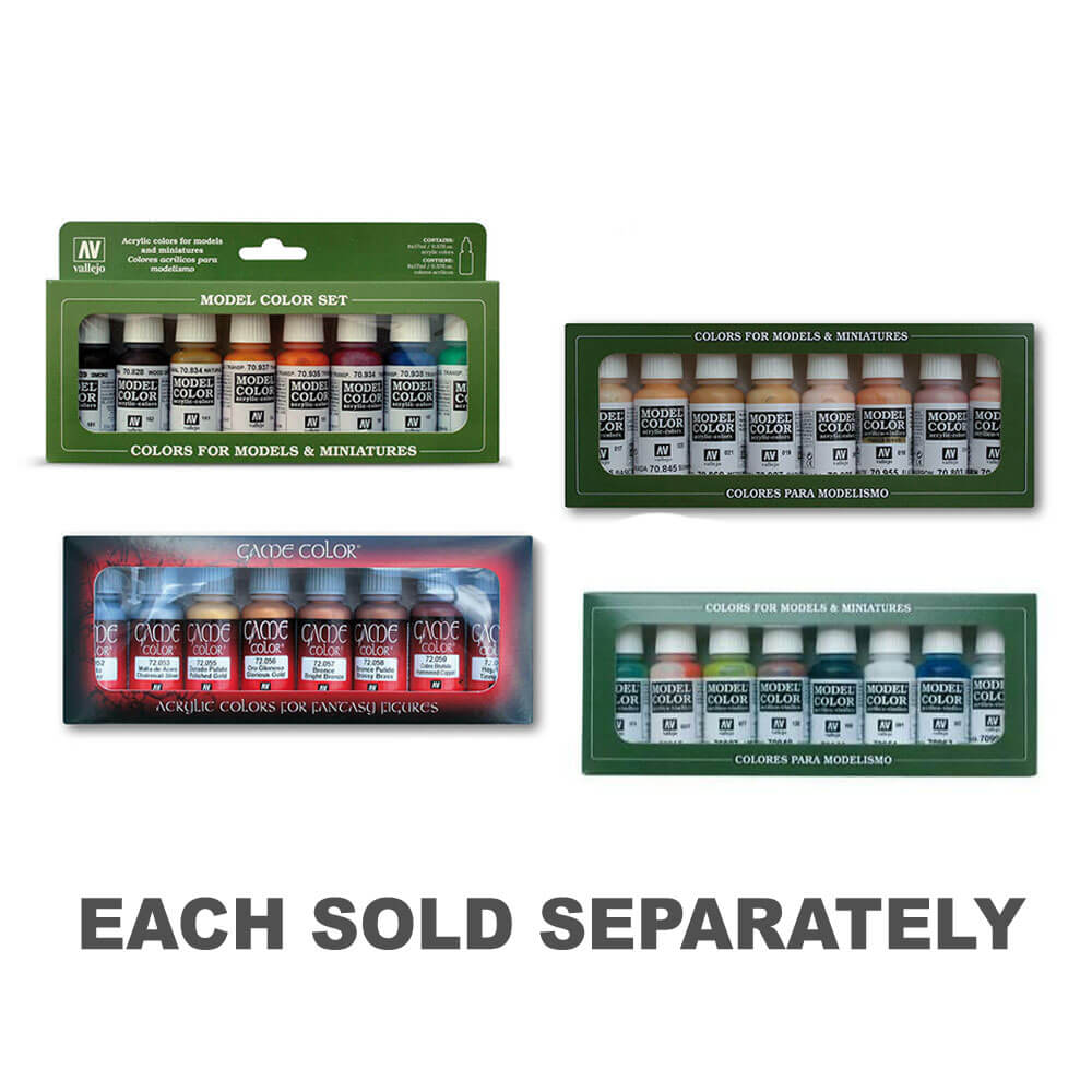 Model Colour Paint Set of 8 Colour