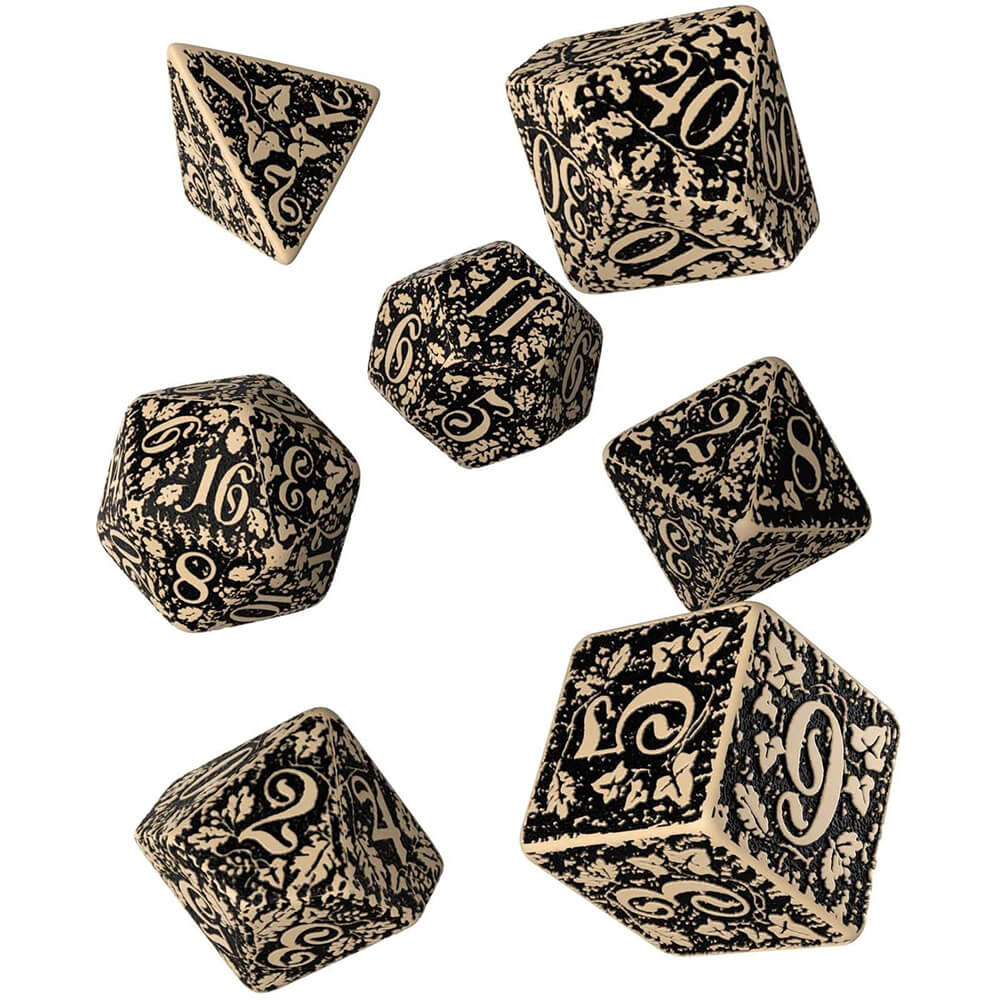 Q Workshop Forest 3D Dice Set van 7