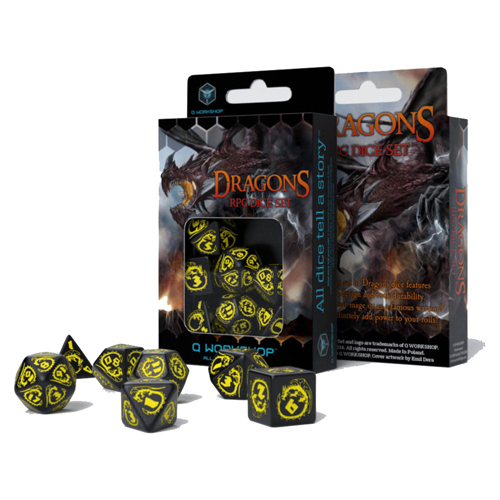  Q Workshop Dragons RPG Würfel (7er-Set)