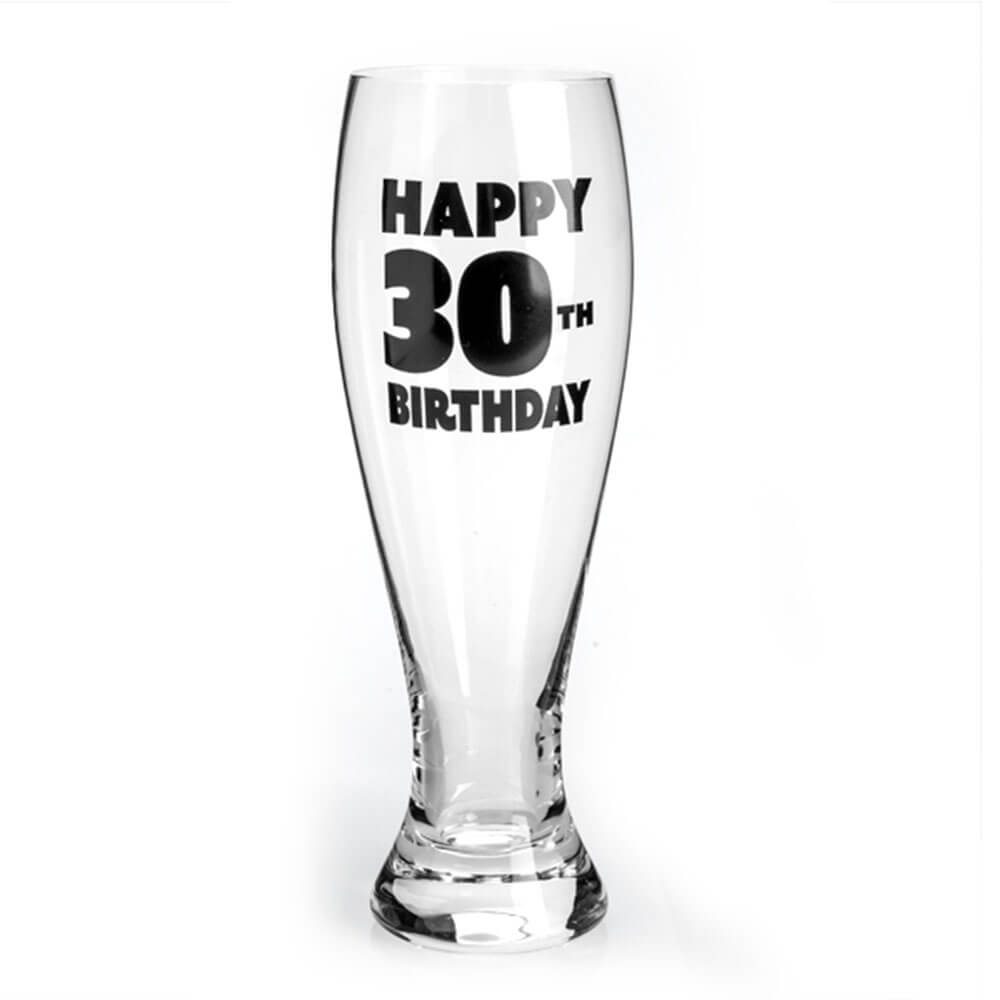 Happy Birthday Pilsner Glass