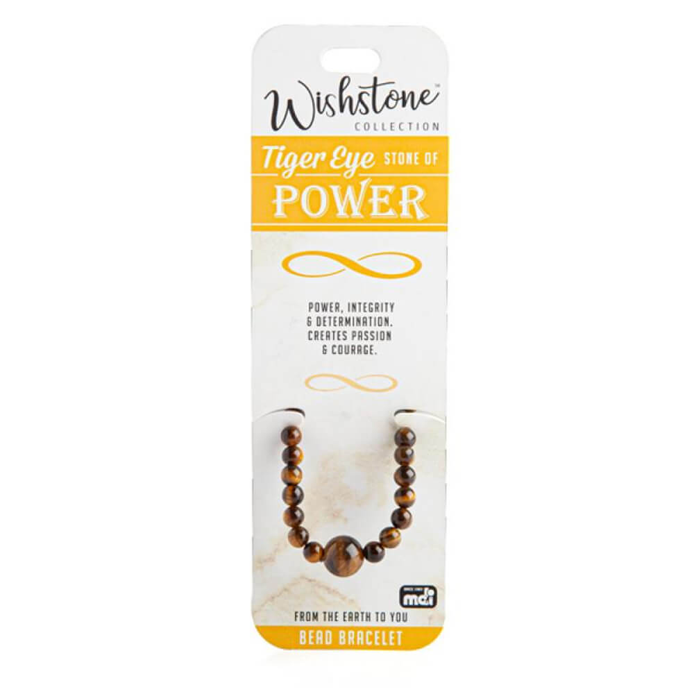 Wishstone Collection Tiger Eye perle armbånd