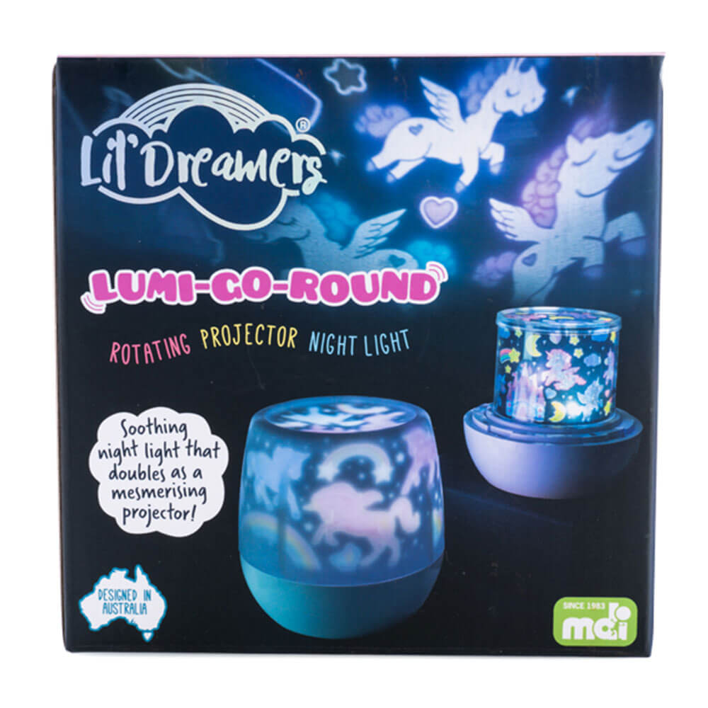 Lil Dreamers Lumi-Go-runde roterende projektorlys