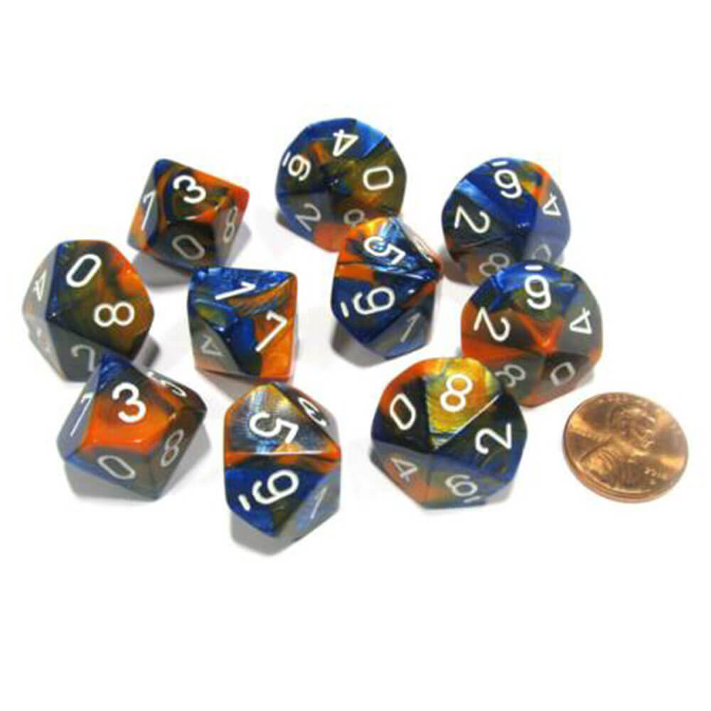 Set di gemelli poliedrici di Chessex D10 D10