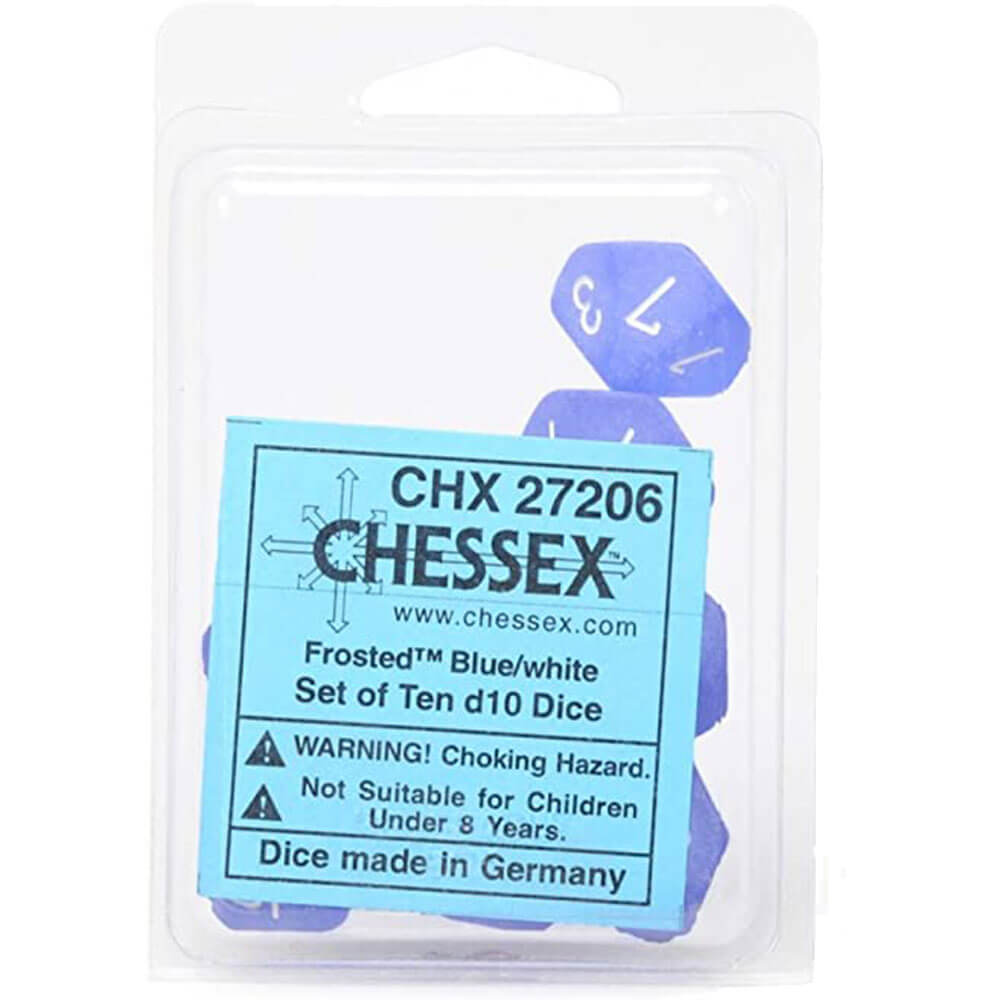 Conjunto de Fosco de 10 mortes de Chessex D10