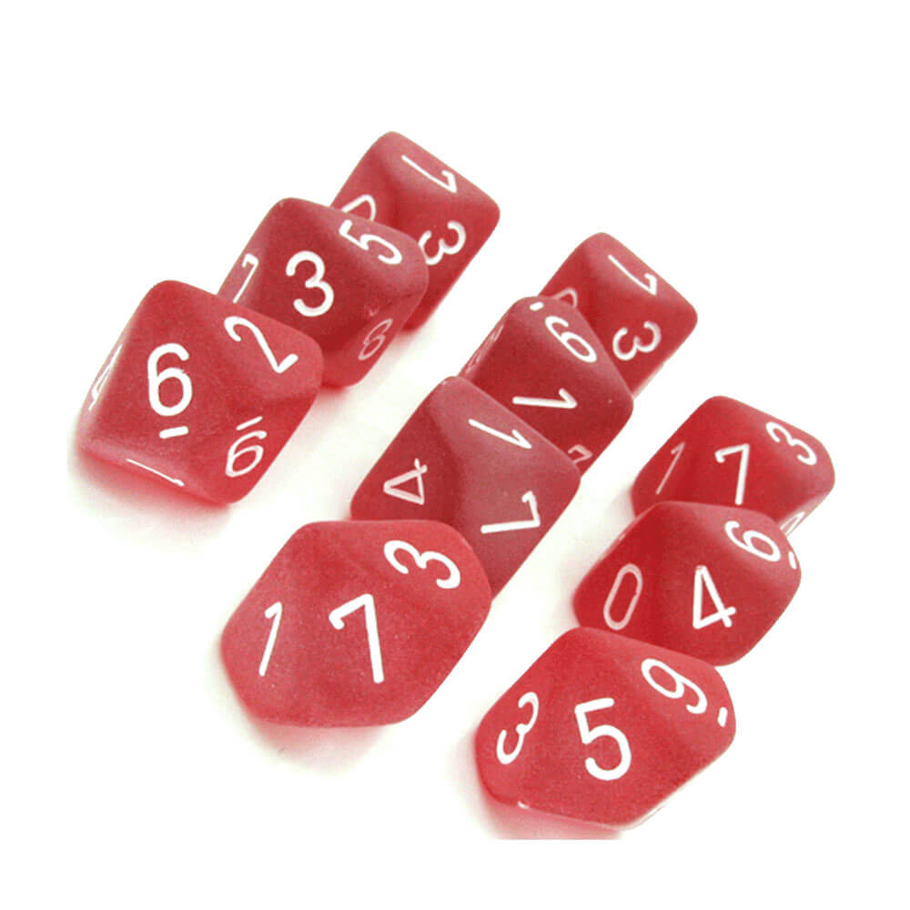 Conjunto de Fosco de 10 mortes de Chessex D10