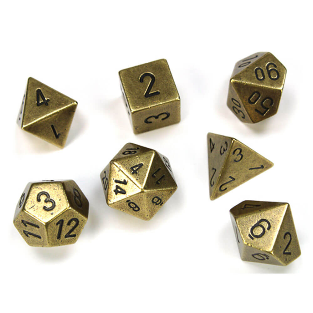 Conjunto de metal poliédrico 7-hidratante de Chessex