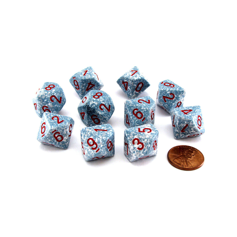 Chessex D10 Polyhedral terninger (pakke med 10)