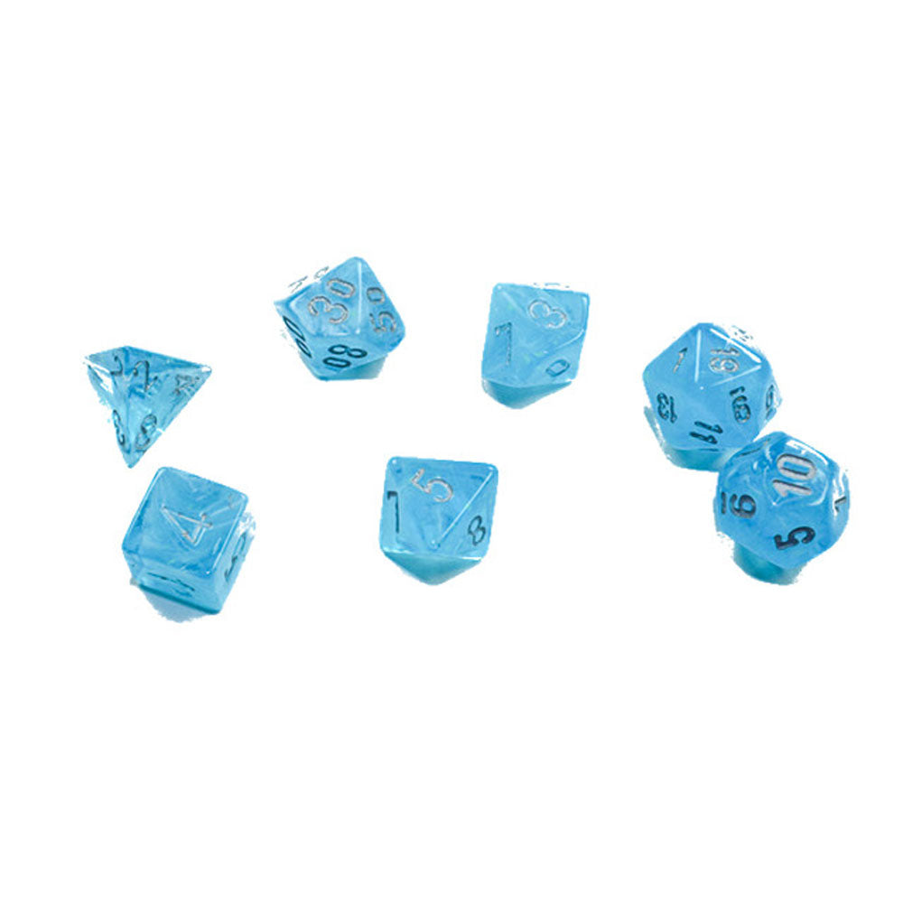 Chessex Gemini Steel Mini-polihedral 7-DIE Zestaw