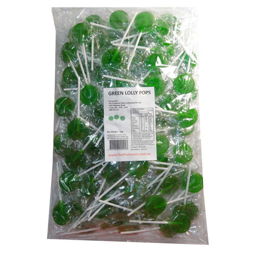 Zoete traktaties platte pops 1 kg (ongeveer 125 pc)