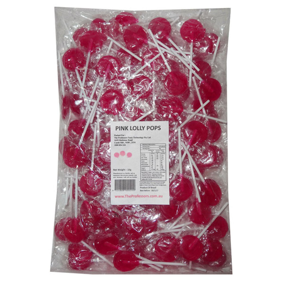 Søde godbidder flade pops 1 kg (ca. 125 pc)