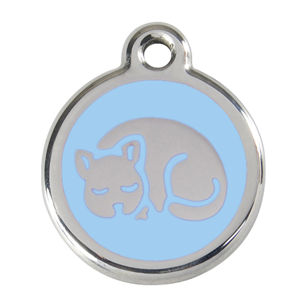 Stainless Steel Kitten Enamel Cat Tags (Small)