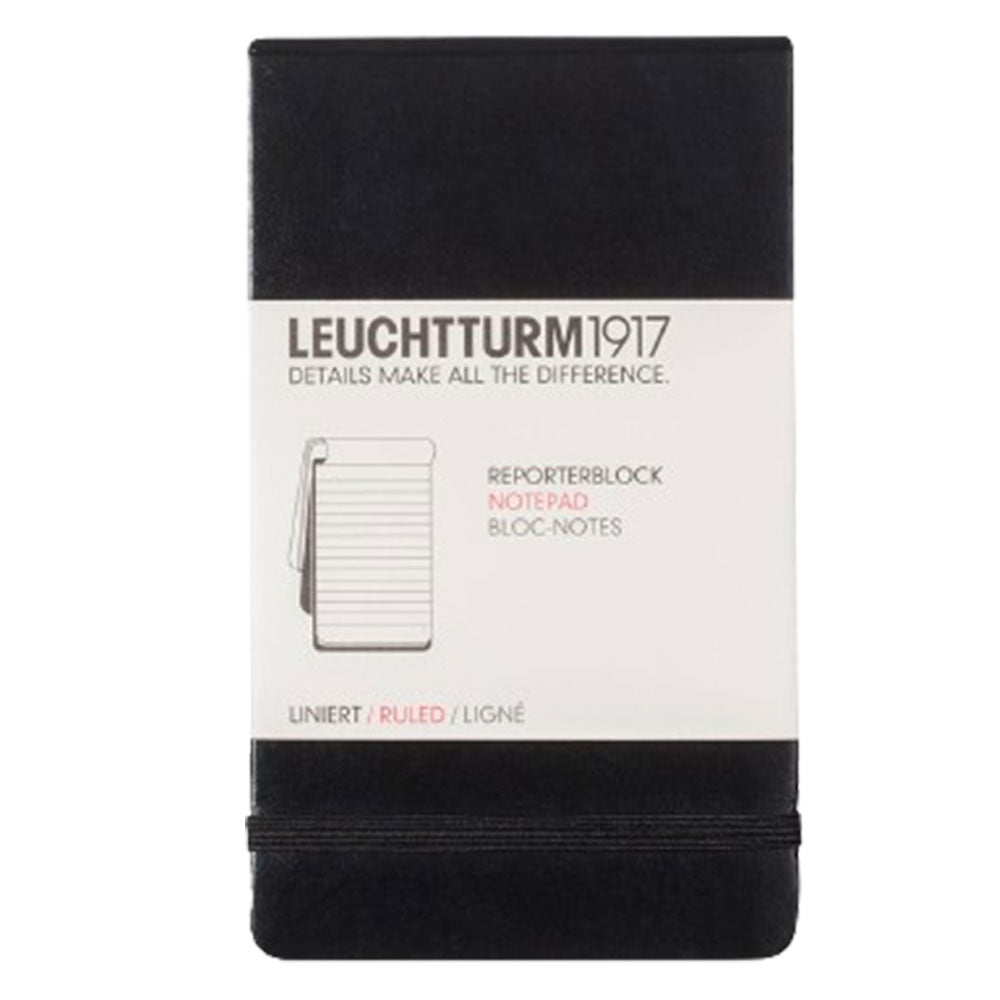 Reporter A6 Pocket Notepad mit Hardcover (schwarz)