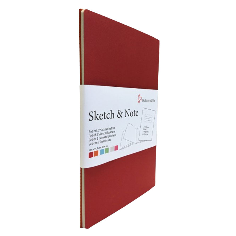 Hahnemuehle Sketch & Note Booklets 2pk (Cerise/Paprika)