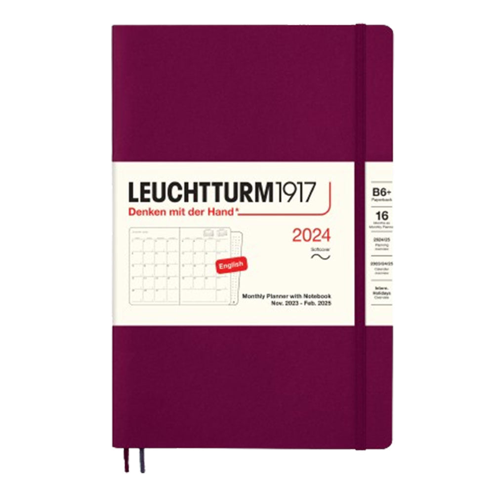 2024 B6+ Planner e Notebook mensile (Libro in brossura)