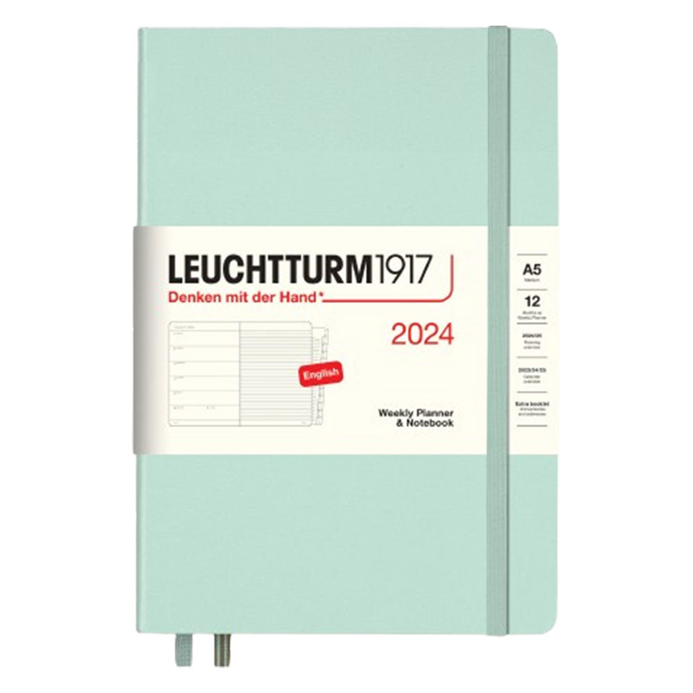 2024 A5 Week Planner & Notebook med hefte