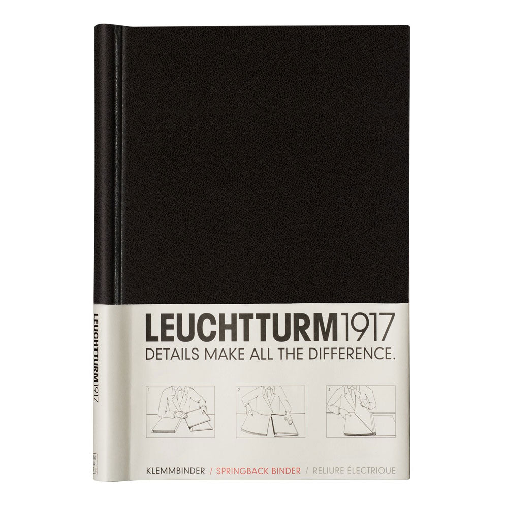 leuchtturm pekaスプリングバックバインダー（黒）