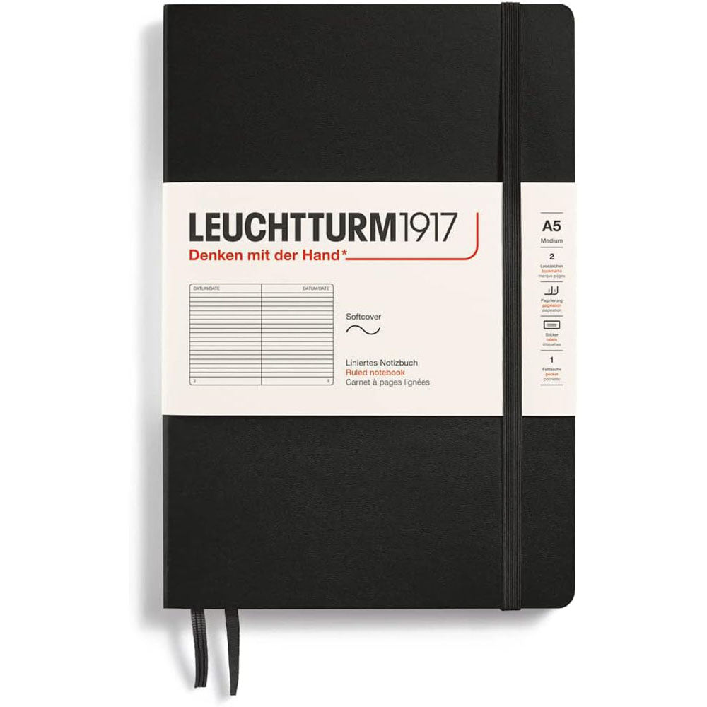 Leuchtturm softcover styrede notebook A5