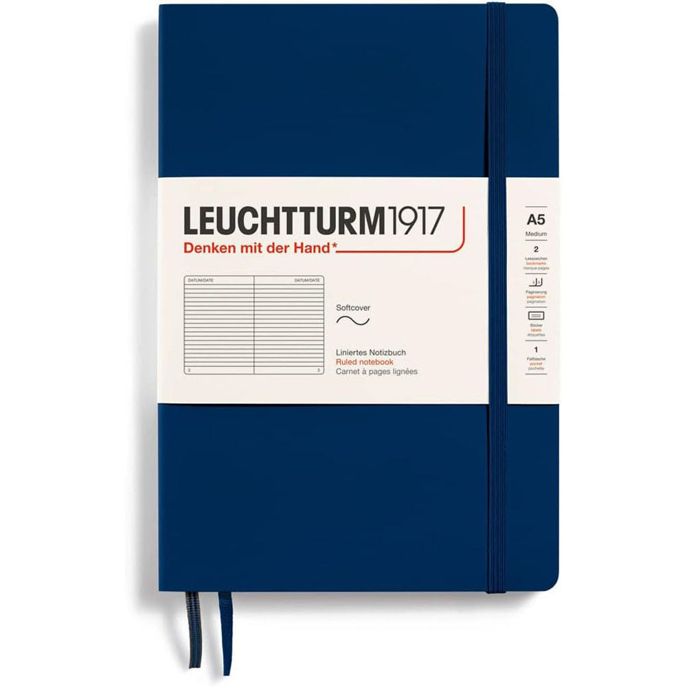 Leuchtturm softcover styrede notebook A5