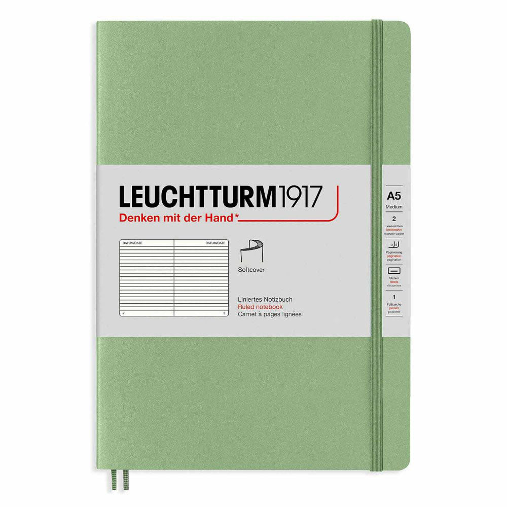 Leuchtturm Softcover styrde anteckningsbok A5