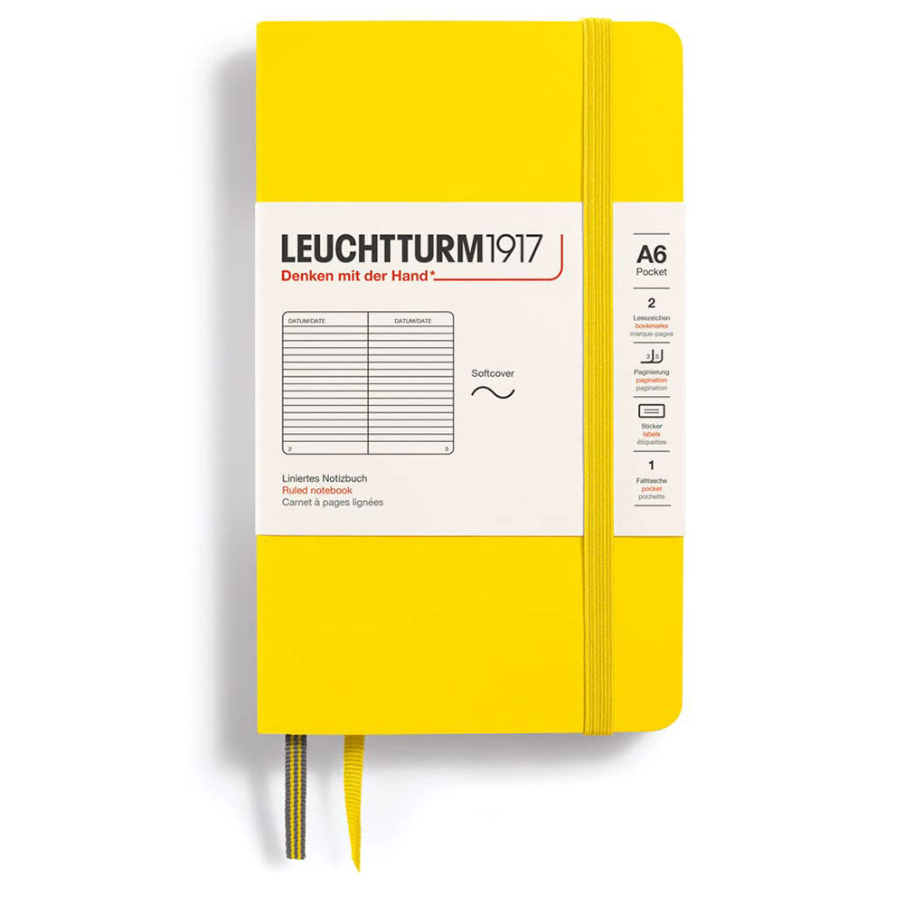 Leuchtturm Softcover styrde anteckningsbok A6