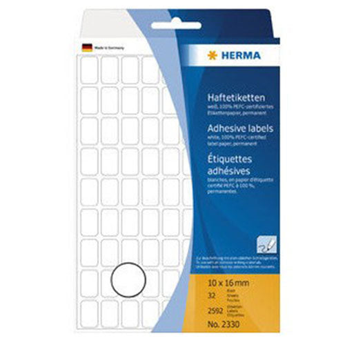 Herma Multi-Purpose Adhesive Labels 10mm (White)