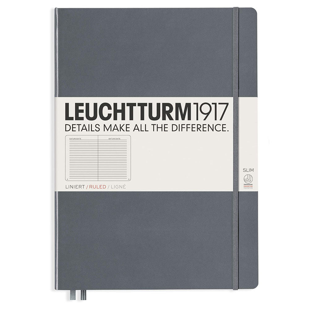 Leuchtturm HC Master styrde vanlig anteckningsbok A4+