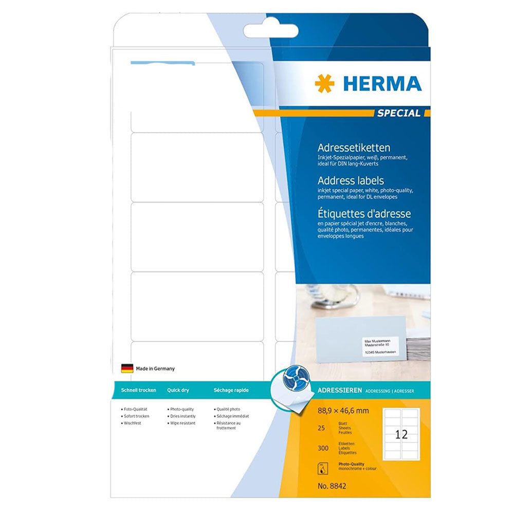 Herma Inkjet Etykiety A4 25pc (biały)