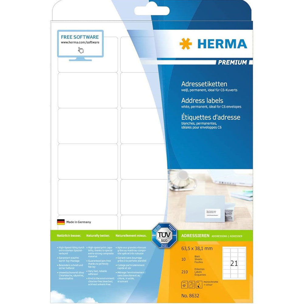 Herma Premium Address Etykiety A4 10pc