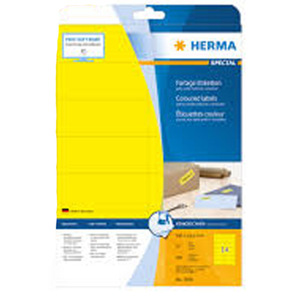 Herma Colored Etiketter A4 100 st (105x42,3mm)