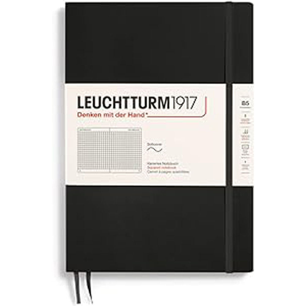 Leuchtturm -sammensætning kvadratet notebook B5 (sort)