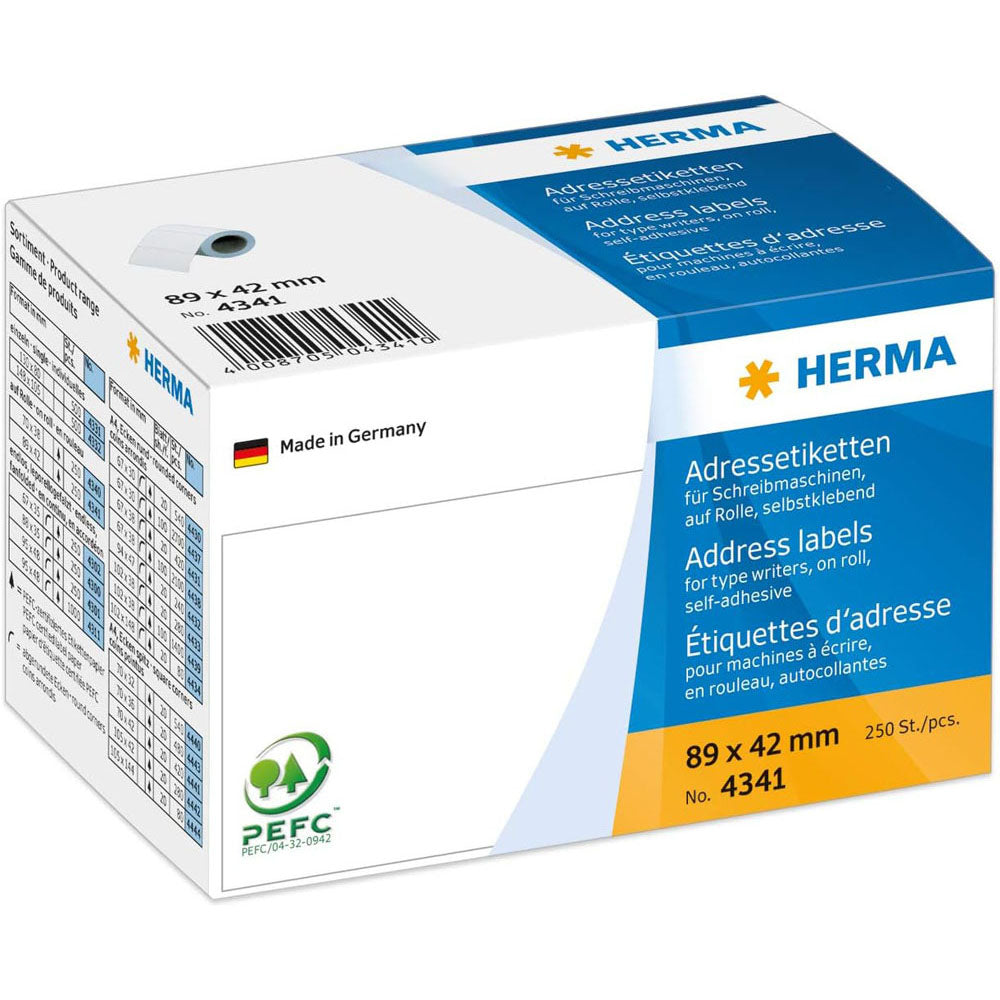 Herma Adresse label Roll White